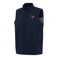 Men's Antigua Navy Houston Texans Brisk Full-Zip Vest