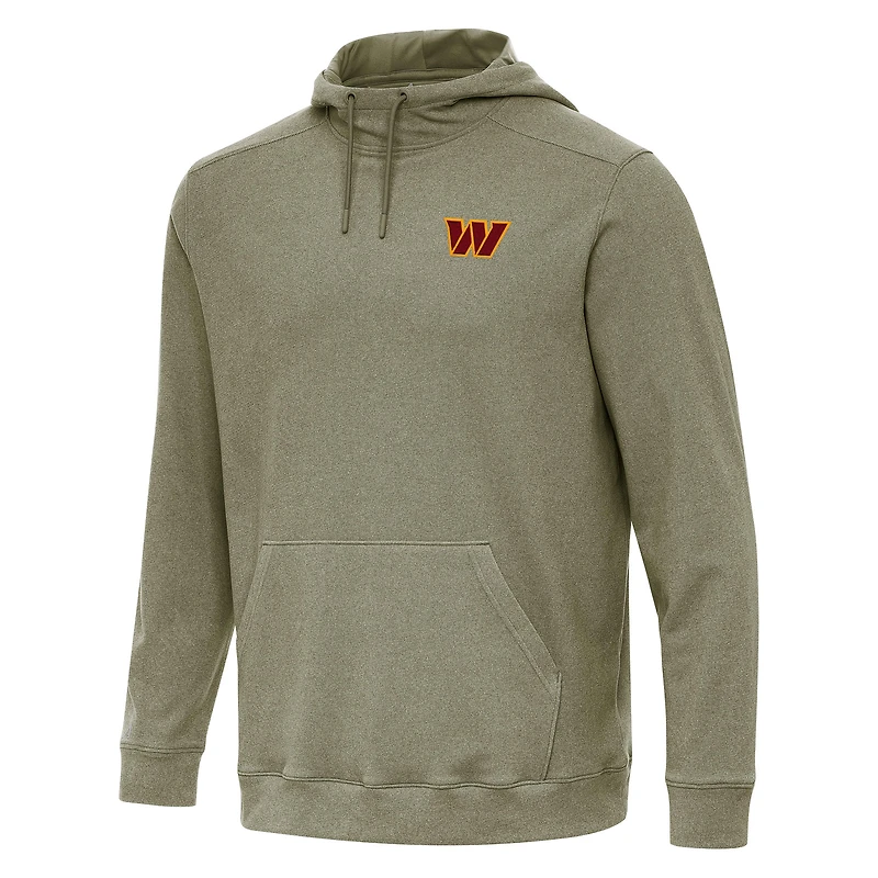Men's Antigua Olive Washington Commanders Cloud Pullover Hoodie