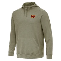 Men's Antigua Olive Washington Commanders Cloud Pullover Hoodie