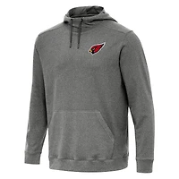Men's Antigua Heather Black Arizona Cardinals Cloud Pullover Hoodie