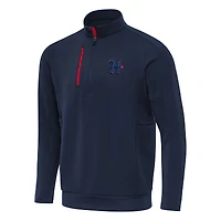 Men's Antigua Navy Houston Texans Generation Quarter-Zip Pullover Top