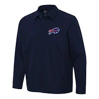 Men's Antigua Navy Buffalo Bills Pivot Full-Zip Jacket
