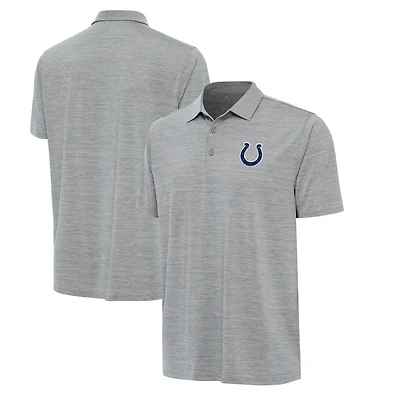 Men's Antigua Heather Gray Indianapolis Colts Layout Polo