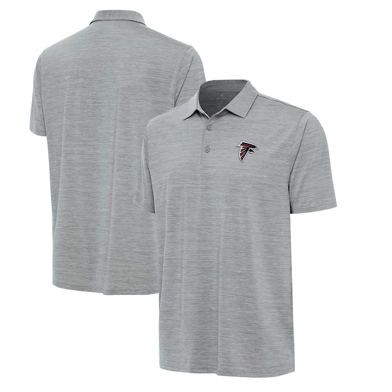 Men's Antigua Heather Gray Atlanta Falcons Layout Polo