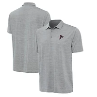 Men's Antigua Heather Gray Atlanta Falcons Layout Polo