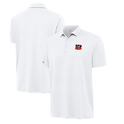 Men's Antigua  White Cincinnati Bengals Reprocess Polo