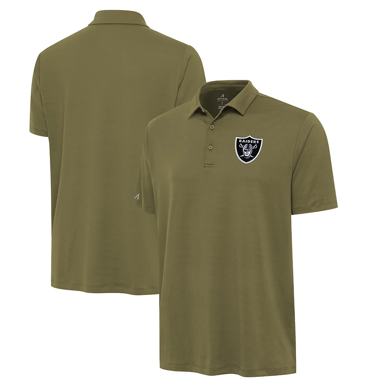 Men's Antigua  Olive Las Vegas Raiders Reprocess Polo