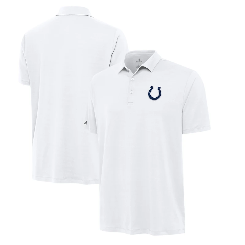 Men's Antigua White Indianapolis Colts Reprocess Polo