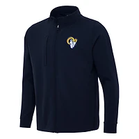 Men's Antigua  Navy Los Angeles Rams Regard Full-Zip Jacket
