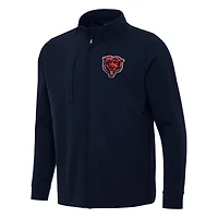 Men's Antigua Navy Chicago Bears Regard Full-Zip Jacket