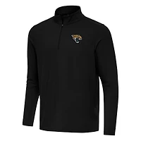 Men's Antigua Black Jacksonville Jaguars Intent Quarter-Zip Pullover Top