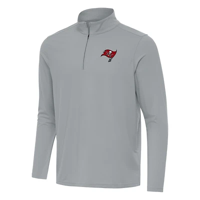Men's Antigua Tampa Bay Buccaneers Intent Quarter-Zip Pullover Top