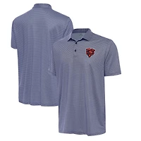 Men's Antigua White/Navy Chicago Bears Bear Logo Rings Polo