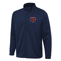 Men's Antigua Navy Chicago Bears Bear Logo Links 2 Full-Zip Golf Jacket