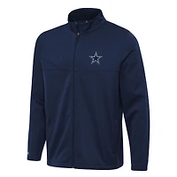 Men's Antigua Navy Dallas Cowboys  Links 2 Full-Zip Golf Jacket