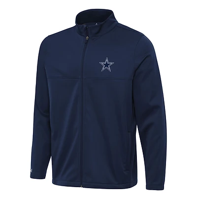 Men's Antigua Navy Dallas Cowboys  Links 2 Full-Zip Golf Jacket