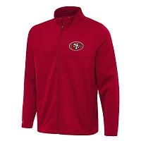 Men's Antigua Scarlet San Francisco 49ers  Links 2 Full-Zip Golf Jacket