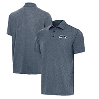 Men's Antigua Heather College Navy Seattle Seahawks  Big & Tall Par 3 Polo