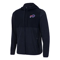 Men's Antigua Navy Buffalo Bills  Sway Full-Zip Hoodie