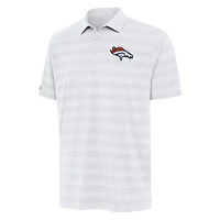 Men's Antigua White Denver Broncos  Tunnel Polo