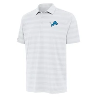 Men's Antigua White Detroit Lions  Tunnel Polo