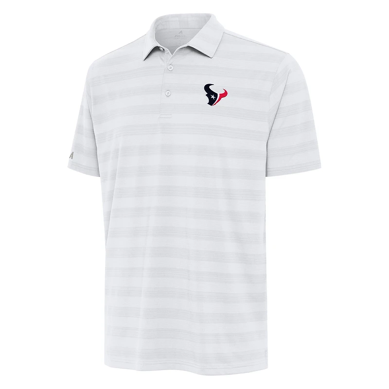 Men's Antigua White Houston Texans Tunnel Polo