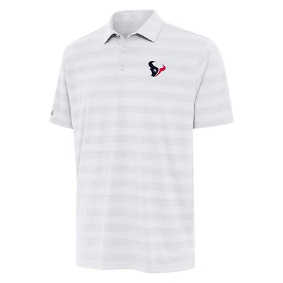 Men's Antigua White Houston Texans  Tunnel Polo