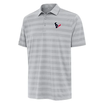 Men's Antigua Gray Houston Texans Tunnel Polo