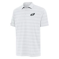 Men's Antigua White Philadelphia Eagles  Tunnel Polo