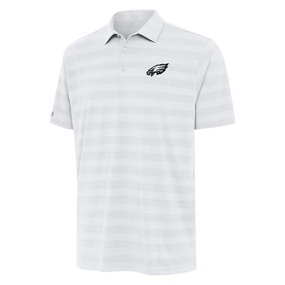 Men's Antigua White Philadelphia Eagles Tunnel Polo