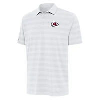 Men's Antigua White Kansas City Chiefs  Tunnel Polo