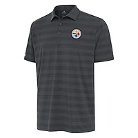Men's Antigua Pewter Pittsburgh Steelers  Tunnel Polo