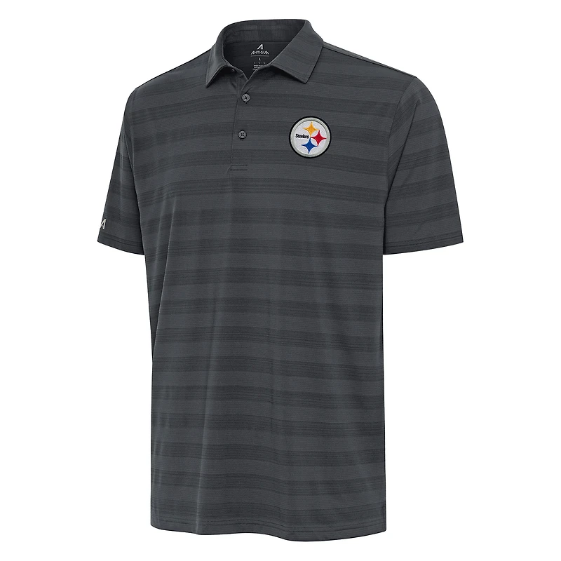 Men's Antigua Pewter Pittsburgh Steelers Tunnel Polo