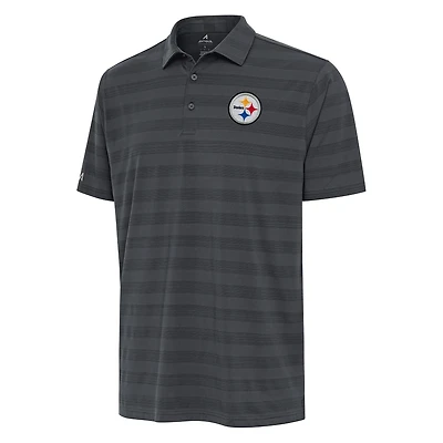 Men's Antigua Pewter Pittsburgh Steelers Tunnel Polo