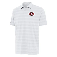 Men's Antigua White San Francisco 49ers  Tunnel Polo