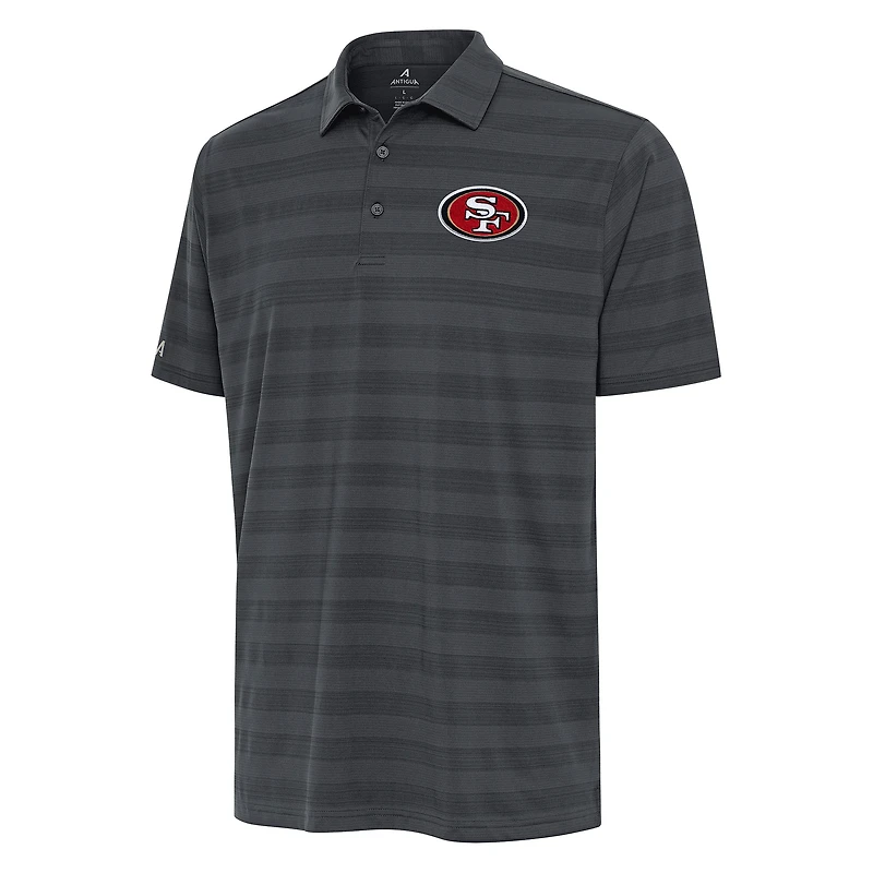 Men's Antigua Pewter San Francisco 49ers Tunnel Polo