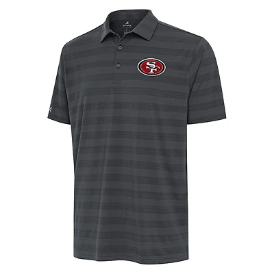 Men's Antigua Pewter San Francisco 49ers Tunnel Polo