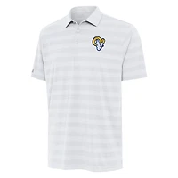 Men's Antigua White Los Angeles Rams  Tunnel Polo