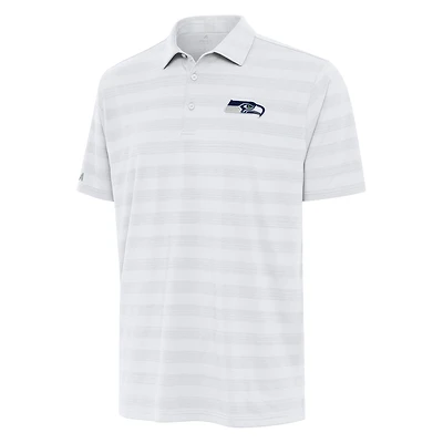 Men's Antigua White Seattle Seahawks  Tunnel Polo