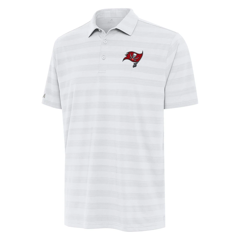 Men's Antigua White Tampa Bay Buccaneers  Tunnel Polo