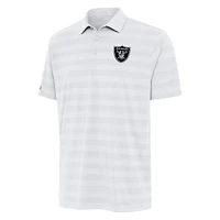 Men's Antigua White Las Vegas Raiders  Tunnel Polo