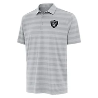 Men's Antigua Gray Las Vegas Raiders  Tunnel Polo