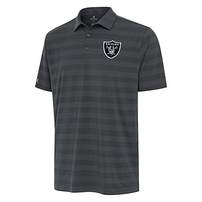 Men's Antigua Pewter Las Vegas Raiders Tunnel Polo