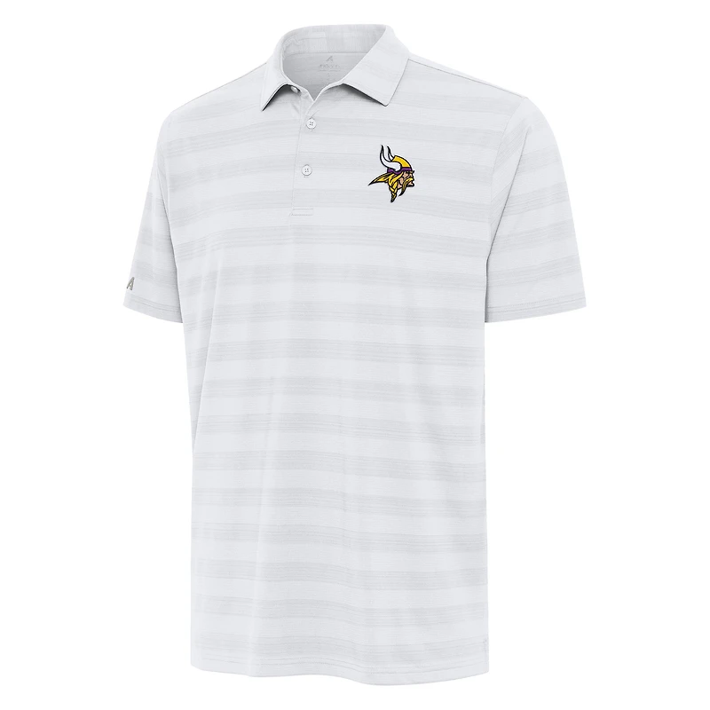 Men's Antigua White Minnesota Vikings Tunnel Polo