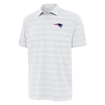 Men's Antigua White New England Patriots Tunnel Polo
