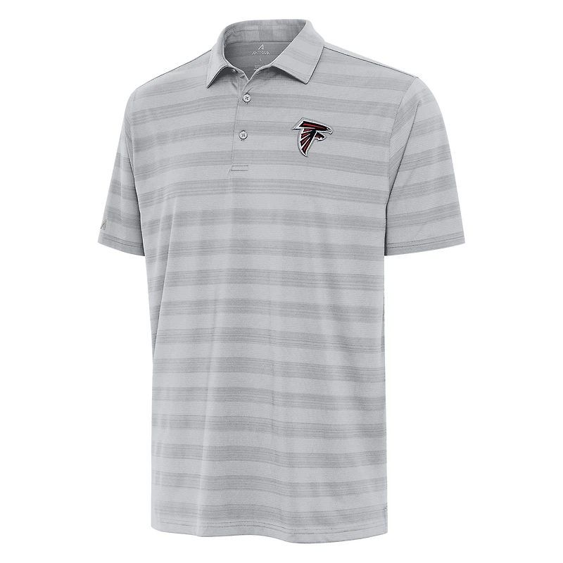 Men's Antigua Gray Atlanta Falcons Tunnel Polo