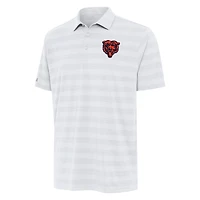Men's Antigua White Chicago Bears Bear Logo Tunnel Polo