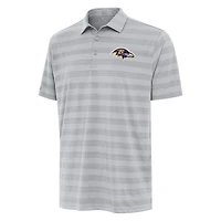 Men's Antigua Gray Baltimore Ravens  Tunnel Polo