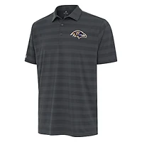 Men's Antigua Pewter Baltimore Ravens  Tunnel Polo
