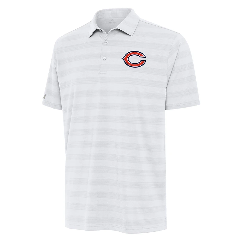 Men's Antigua White Chicago Bears Tunnel Polo